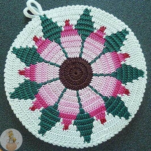 Прихватки или коврики жаккардом