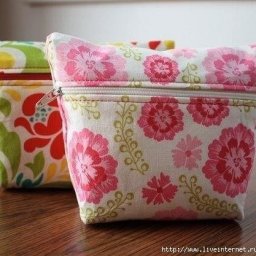 Шьем косметичку: мастер-класс