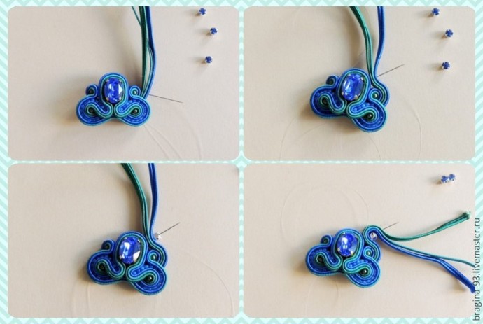 Создаем украшение "Гребень Ундины" с кристаллом Swarovski: часть 1