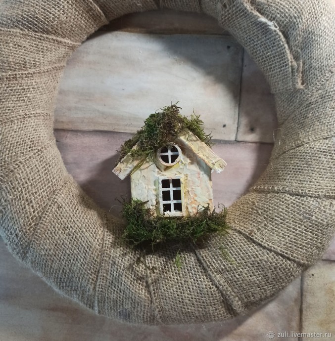 Создаём рождественский венок: часть 4