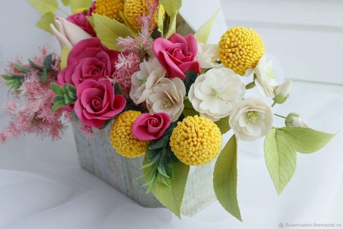 ​Чарующие букеты из фоамирана