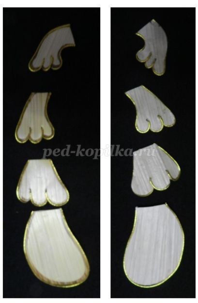 Декоративное панно "Жар-птица" из соломки: часть 3