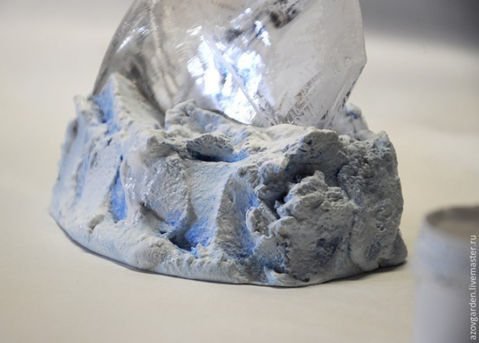 Создаём интерьерную статуэтку из стекла и гипса "Айсберг": часть 3 Создаём интерьерную статуэтку из стекла и гипса "Айсберг": часть 3