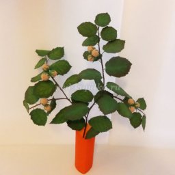 Осенняя ветка из фоамирана: часть 1