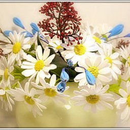 Ромашка из самозастывающей полимерной глины: часть 2