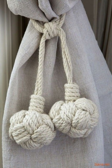 Подхваты для штор своими руками