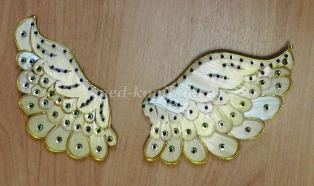 Декоративное панно "Жар-птица" из соломки: часть 2