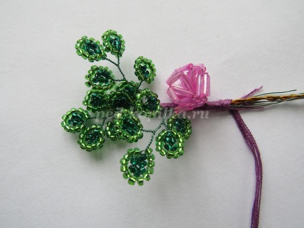 Как сделать дерево любви из бисера своими руками: мастер-класс, часть 4