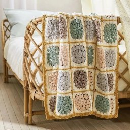 ​Вяжем красивые пледы из мотивов