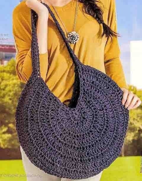 Вяжем круглую сумку крючком Вяжем круглую сумку крючком