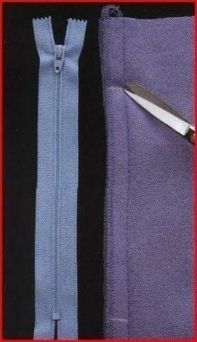 ​Как втачать "молнию" в шов