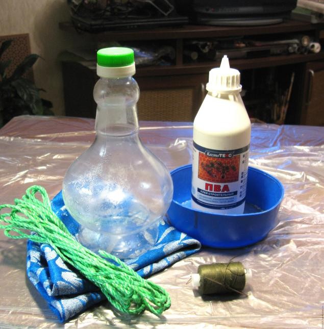 Кашпо-горшочек из ткани: часть 1 Кашпо-горшочек из ткани: часть 1