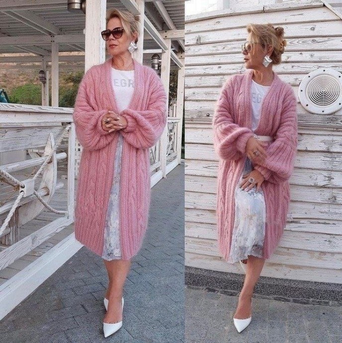 ​Красивый узор для кардигана