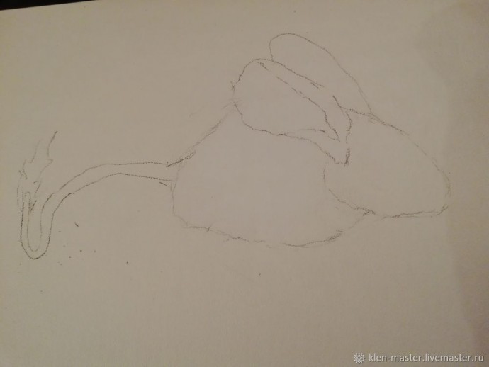 Рисуем тушканчика акварелью