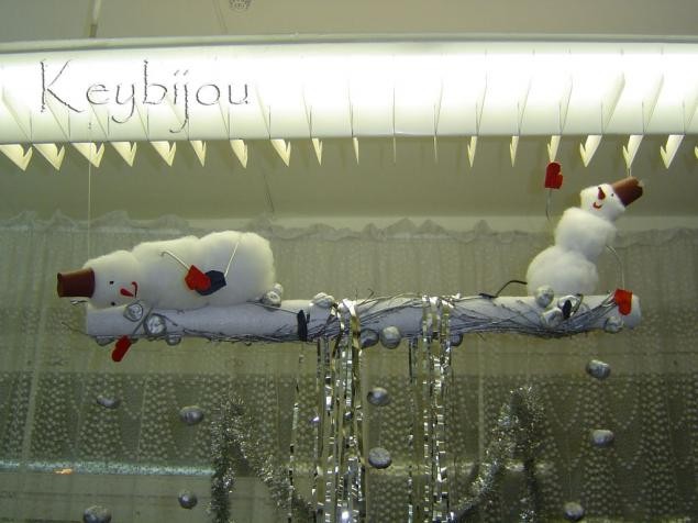 Зимний декор "Весёлые снеговики" Зимний декор "Весёлые снеговики"