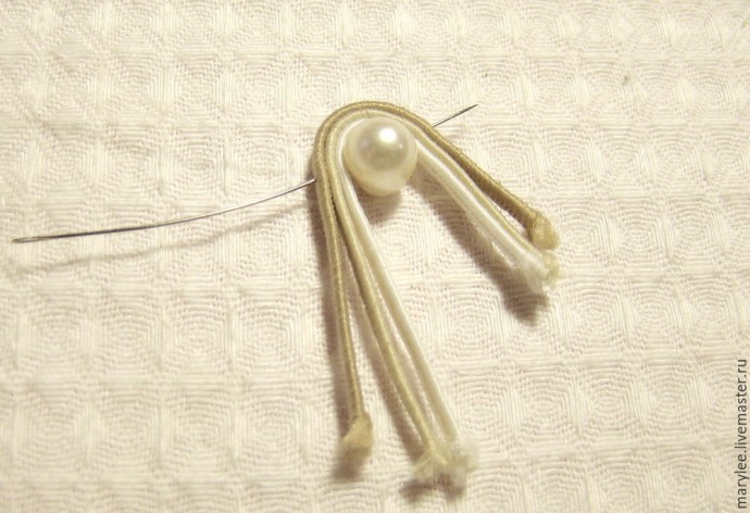 ​Создаем нежный кулон "English rose": часть 2