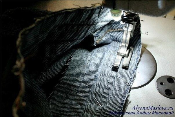 Как укоротить джинсы сохранив потертый край