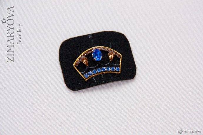 Мастерим брошь-цветок "Flower of the Universe": часть 4