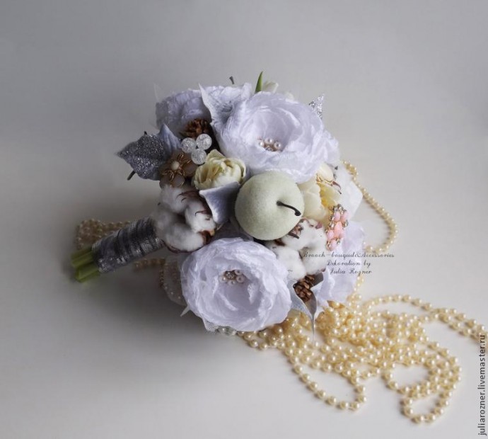 ​Мастерим свадебный букет: часть 3