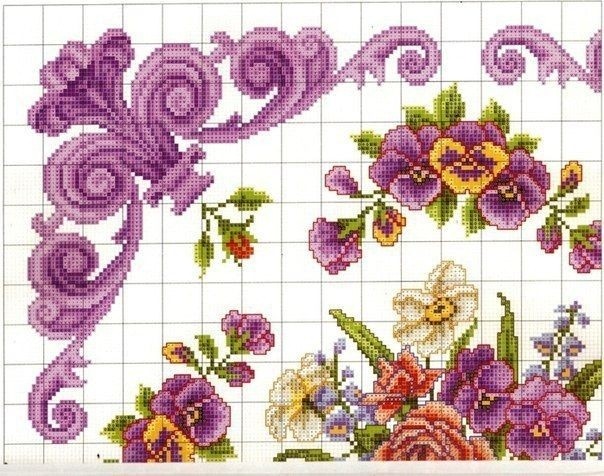 Вышиваем красивую подушку