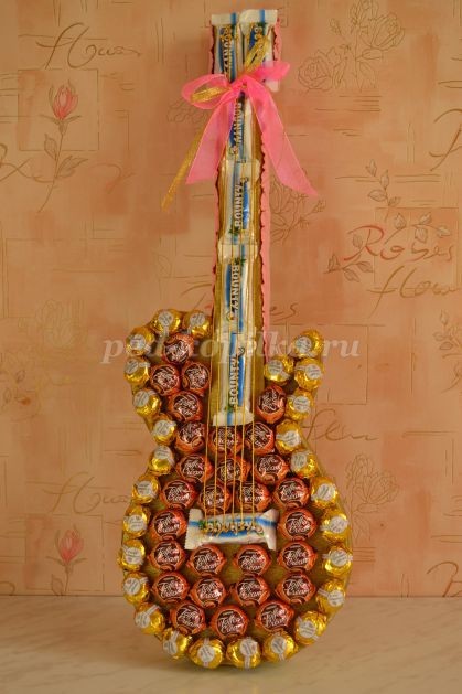Гитара из конфет: мастер-класс, часть 4