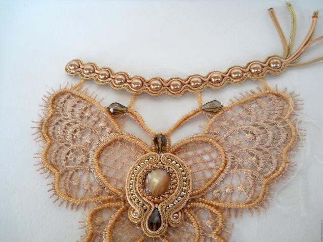 ​Колье "Кружевная бабочка": мастер-класс, часть 4