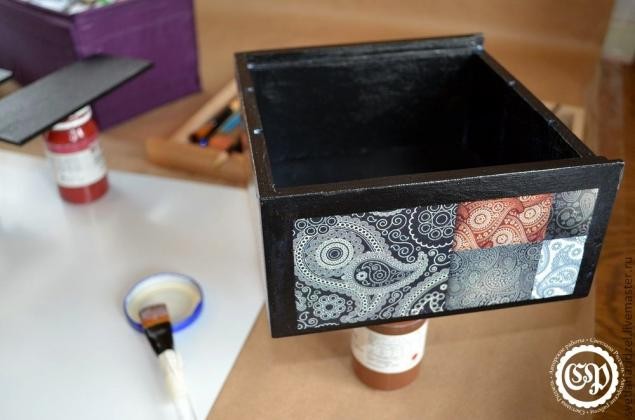 ​Коробка для чая превращается в восточную шкатулку: мастер-класс, часть 2