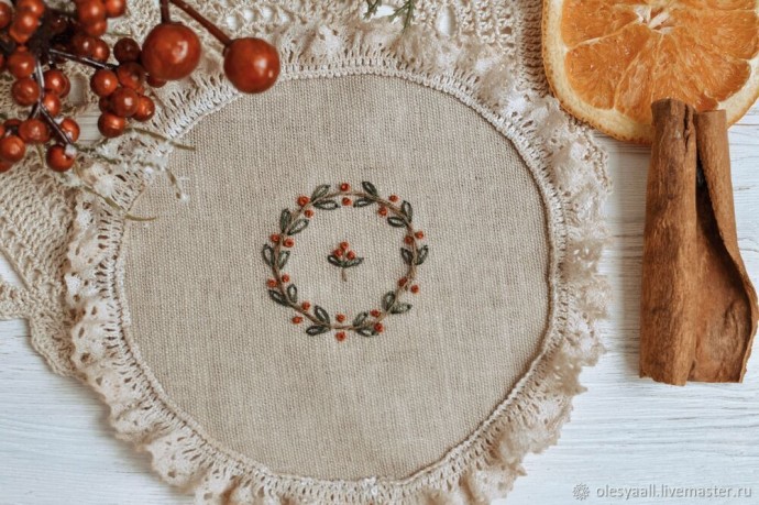 Мастер-класс по созданию новогоднего декора с вышивкой Мастер-класс по созданию новогоднего декора с вышивкой