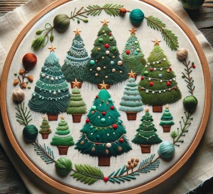 Вышивка к Новому году