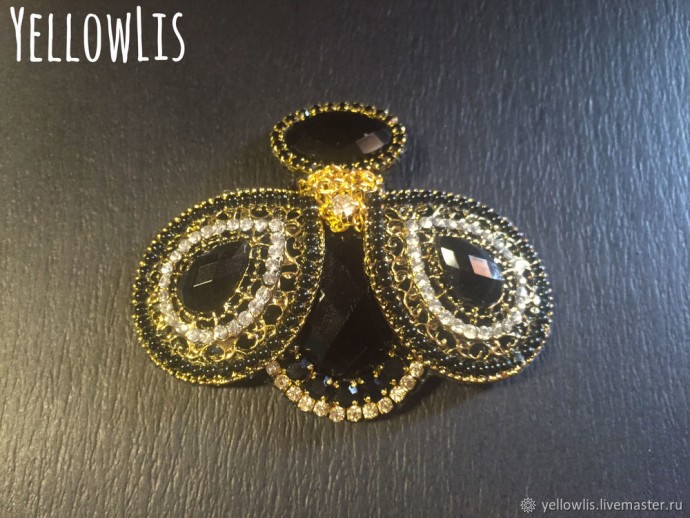Мастерим брошь "Мотылек"