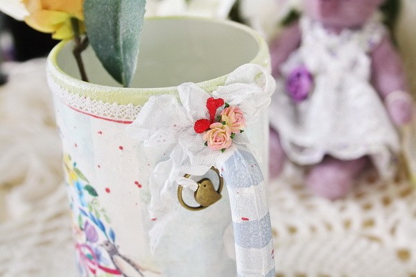 Преображаем пивную кружку в чудесную вазочку: часть 1