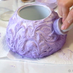 Нежнейшая ваза из бетона и шпаклевки своими руками