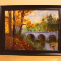 Мостик под осенним небом