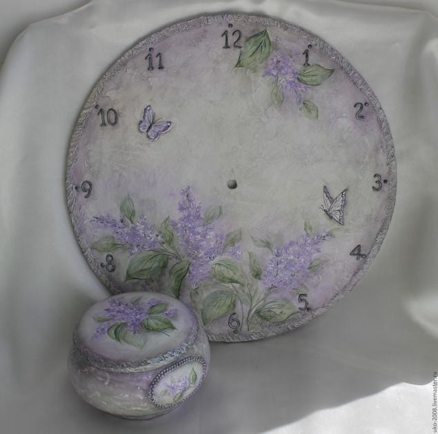 Процесс имитации филиграни и роспись акриловыми красками шкатулки: часть 3