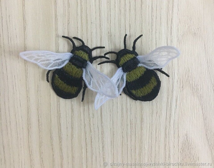 Вышивка и изготовление броши "Пчела" в технике Fsl