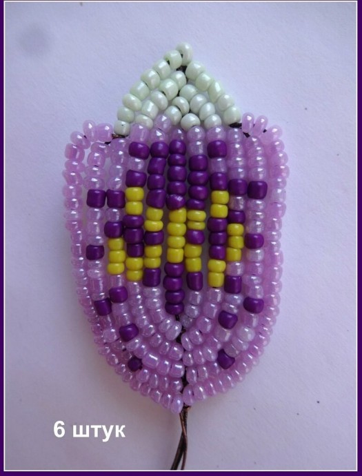 ​Альстромерия из бисера