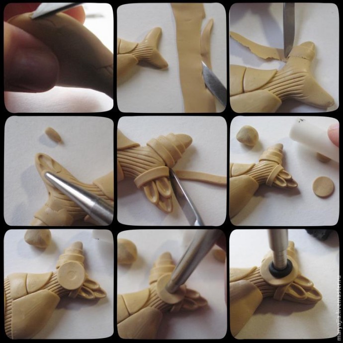 Бионическая рыба: необычное украшение из полимерной глины