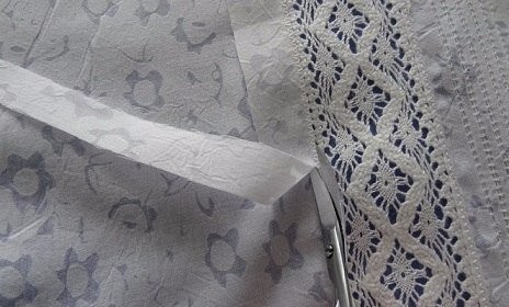 Как вшить кружево