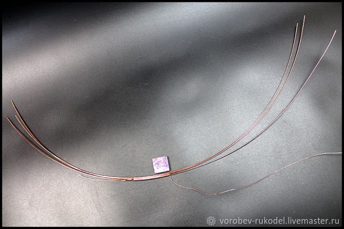 Кулон из проволоки и камня в технике Wire Wrap: часть 1