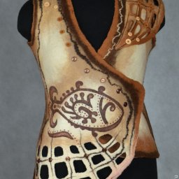 Делаем трафаретный рисунок на готовом изделии из войлока