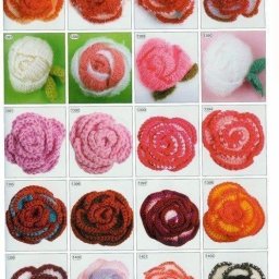 Вяжем крючком цветочки