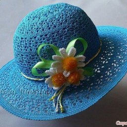 ​Шляпка крючком