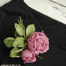 Мастерим розу из ткани