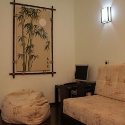 ​Панно в этническом стиле "Луна и бамбук": часть 1