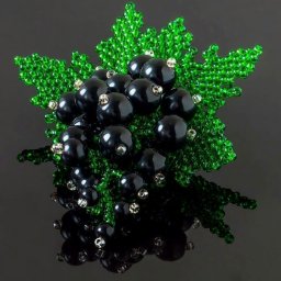 ​Смородина из бисера: мастер-класс