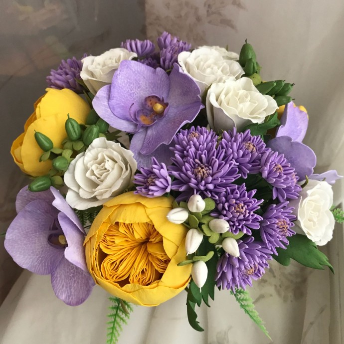 ​Чарующие букеты из фоамирана