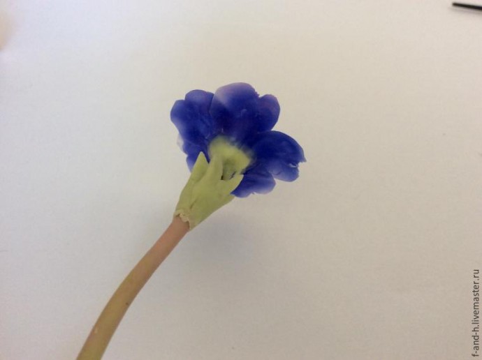 ​Делаем цветочек примулы: часть 3