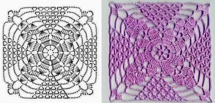 Изящные мотивы крючком