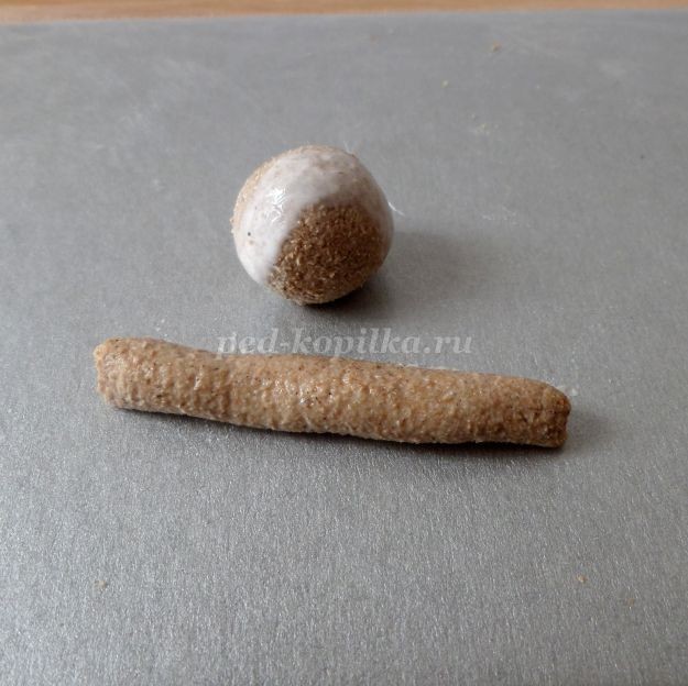 Ёлочная игрушка "Девочка якутка из опилок": часть 1