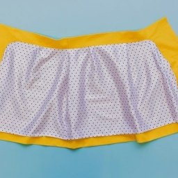 Подклад на юбке с обтачкой